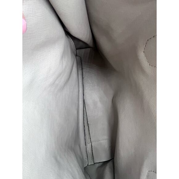 MICHAEL KORS Mercer Black Gray Cream Color-Block Saffiano Leather Tote Bag COA - Picture 8 of 16